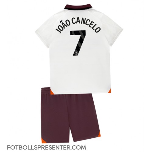 Manchester City Joao Cancelo #7 Bortatröja Barn 2023-24 Kortärmad (+ korta byxor)